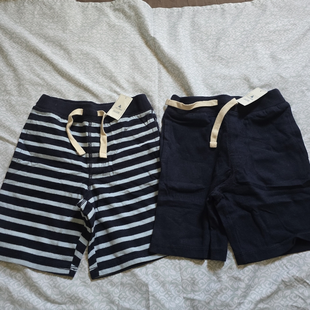 Baby Gap Navy and Striped Shorts Set 2 Piece